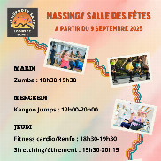 Nouveaux cours de sport à la salle des fêtes de Massingy